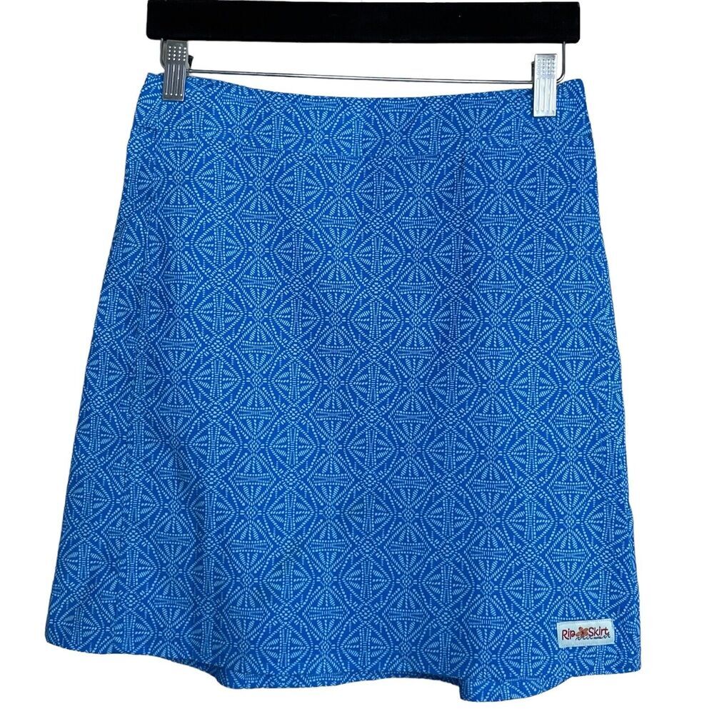 RipSkirt Hawaii Wrap Skirt XS Turquoise Batik Beach Resort Coverup Coastal‎